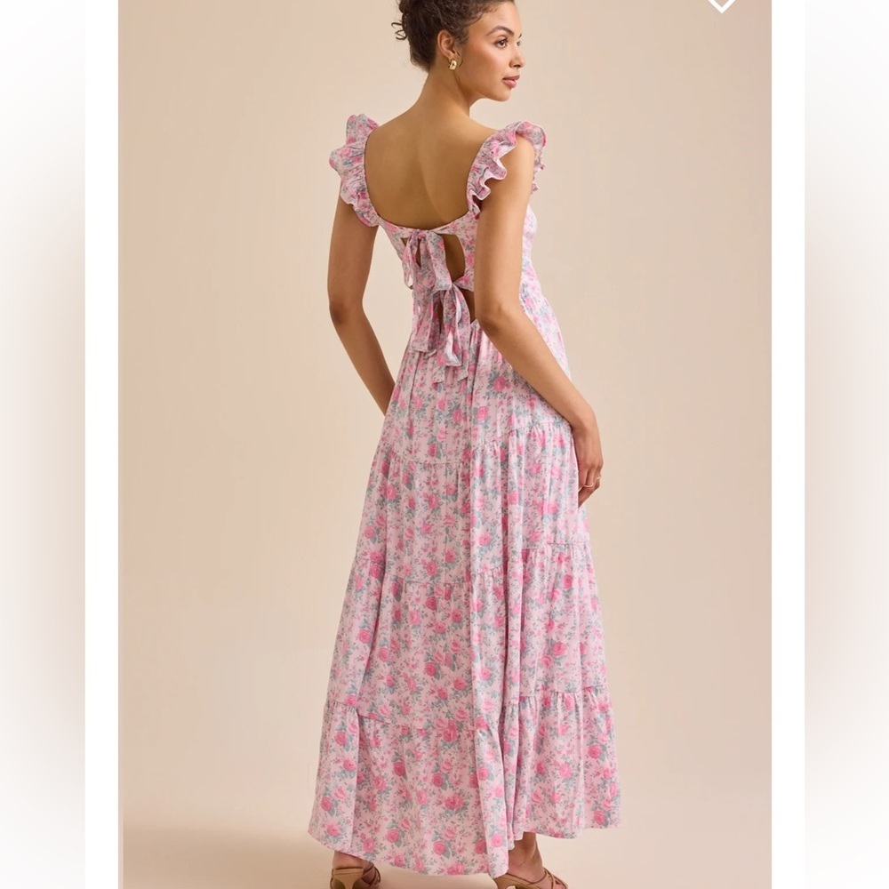 New with tags Altar’d state Brielle flutter sleeve maxi dress - Picture 4 of 4